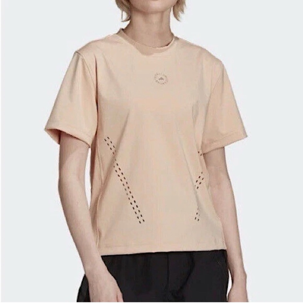 Adidas By Stela McCartney Truepurpose Activewear Peach Short Sleeve Women Size M